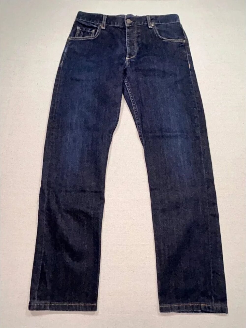 Rag & Bone RB 15X Tailored Workwear Jeans Dark Indigo Straight Leg 30x27.5